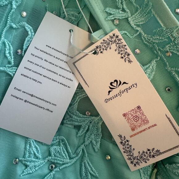 NEW Light Green Strapless Corset Back Homecoming Cocktail Dress - Picture 6 of 7